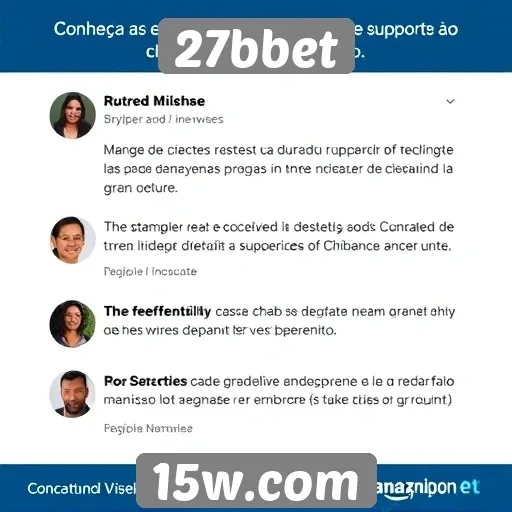 Experiências de usuários no suporte ao cliente 27bbet